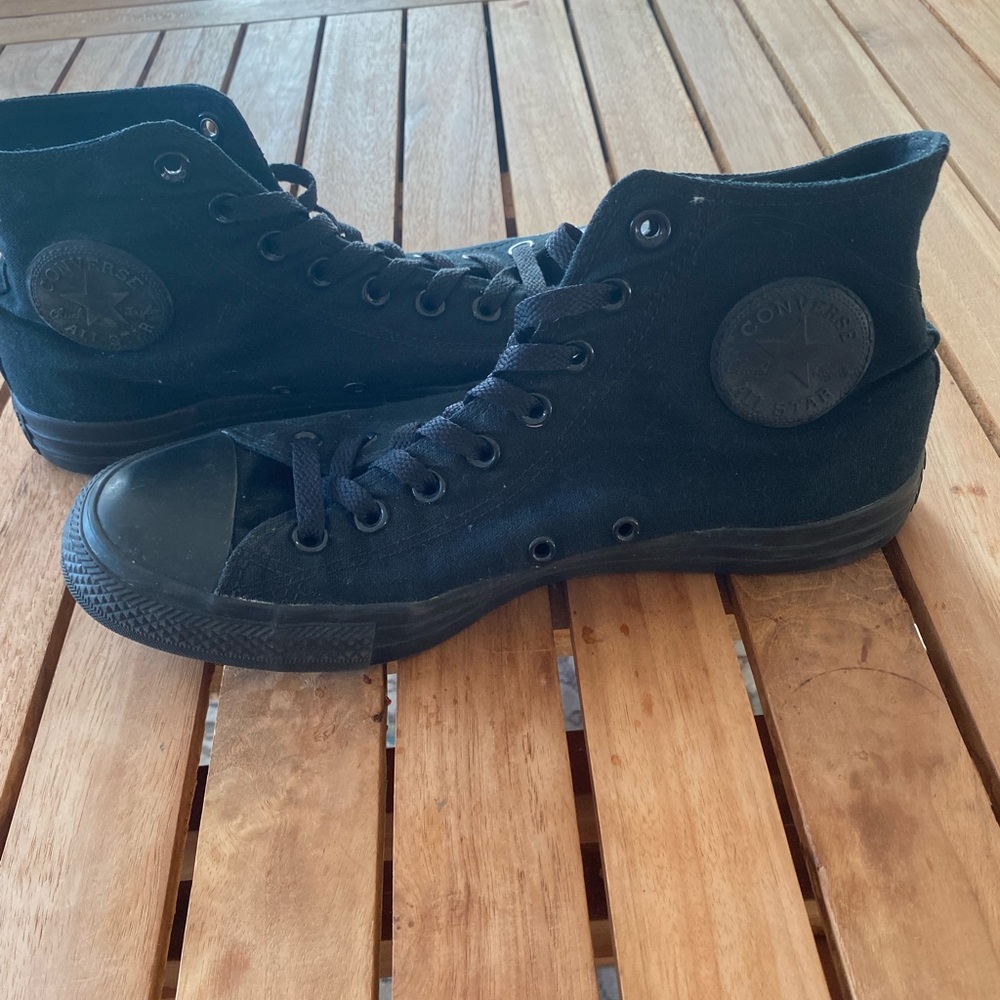 All black converse